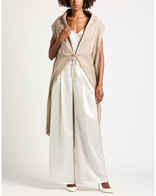 Pierantonio Gaspari Natural Khaki Vest Polyester