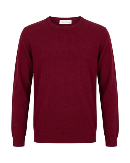 Della Ciana Red Sweater Merino Wool, Cashmere for men