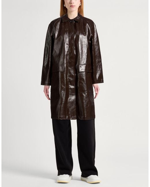 Leon & Harper Brown Overcoats & Trench Coats