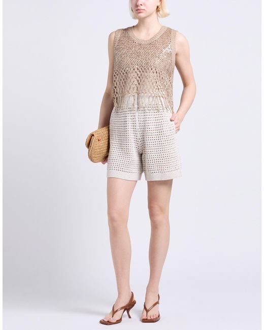 Brunello Cucinelli Natural Shorts & Bermuda Shorts