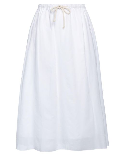 American Vintage White Midi Skirt