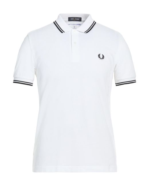 FRED PERRY x COMME des GARÇONS White Polo Shirt for men