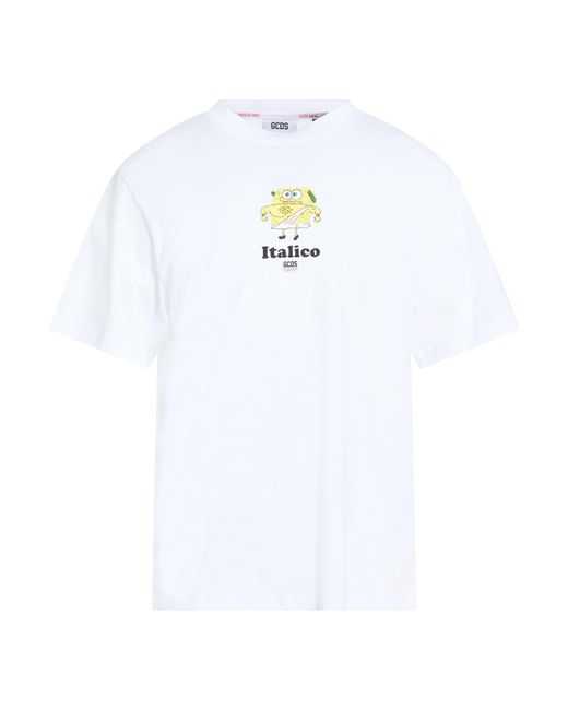 Gcds White T-Shirt Cotton for men