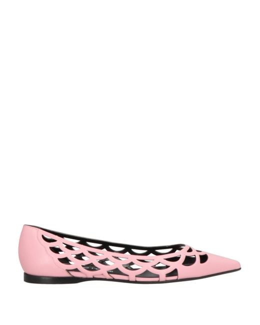 Sergio Rossi Pink Ballet Flats