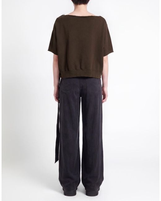 Rick Owens Brown Chocolate Top Cotton