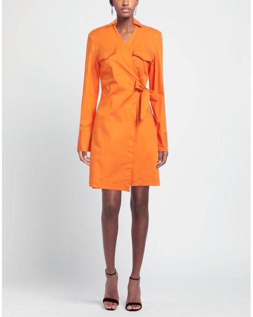 Hanita Orange Mini-Kleid