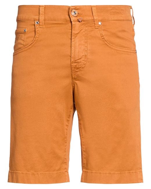 Jacob Cohen Orange Shorts & Bermuda Shorts Cotton, Lyocell, Elastane for men