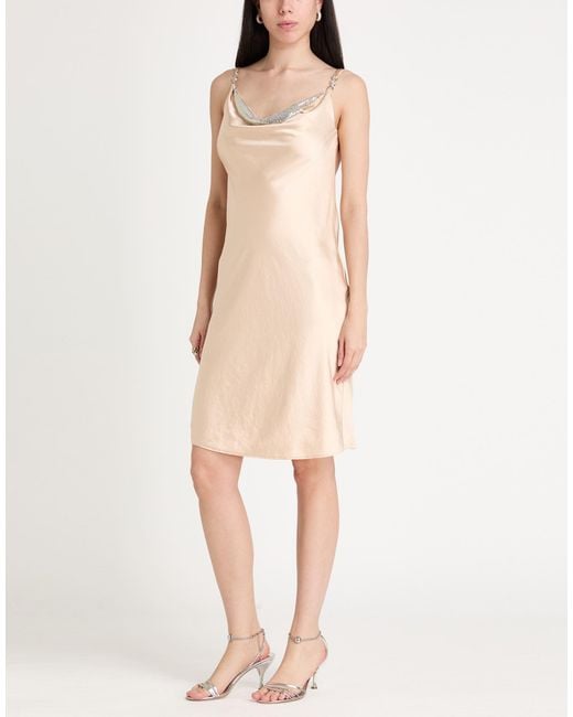 Versace Natural Midi Dress Polyester