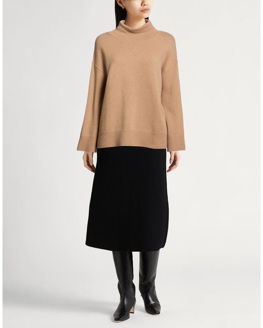 Aspesi Natural Camel Turtleneck Cashmere