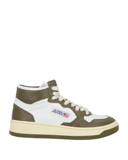 Autry White Military Sneakers Leather