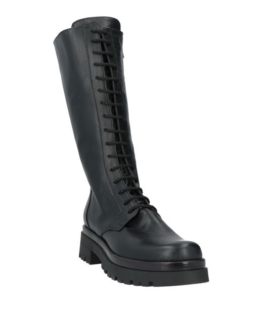 Exton Black Boot Leather