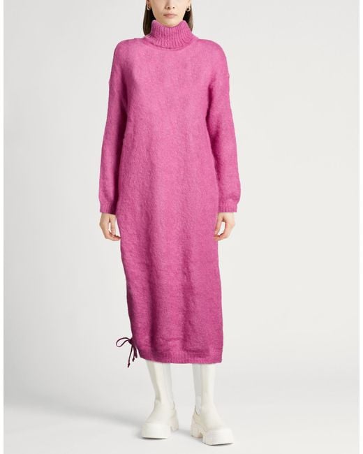 Semicouture Pink Midi Dresses