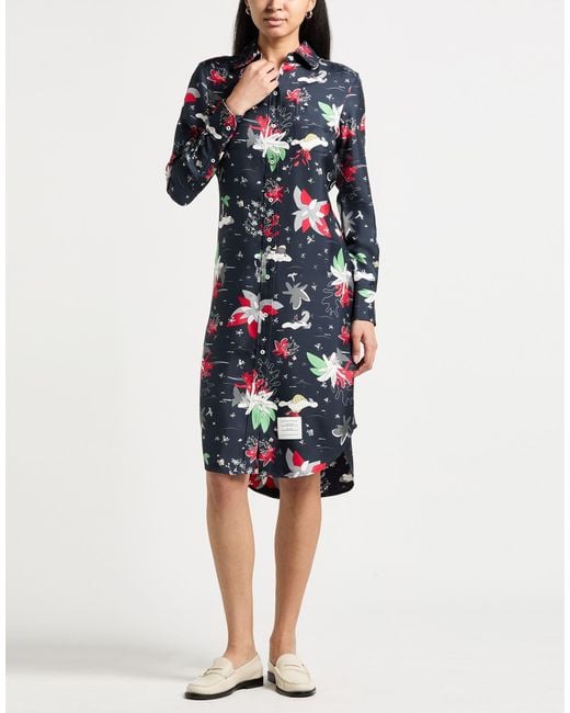 Thom Browne Blue Midi Dress
