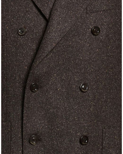 Boglioli Black Dark Blazer Wool, Polyamide, Silk, Polyester, Elastane for men