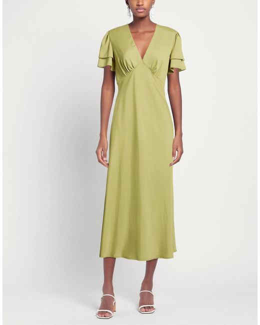 Please Green Maxi Dress Polyester