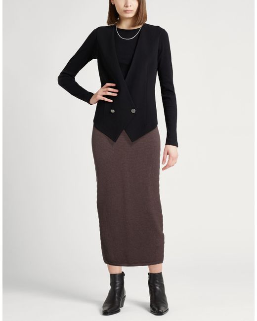 Kiton Brown Maxi Skirts