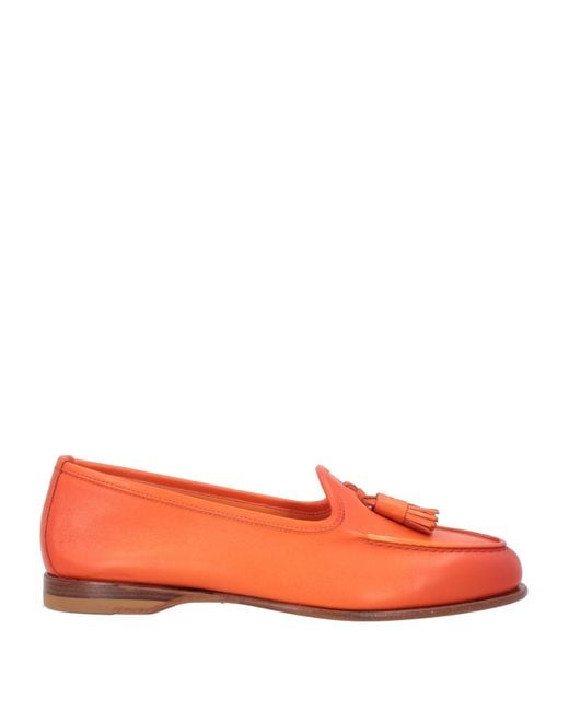 Santoni Orange Mokassin