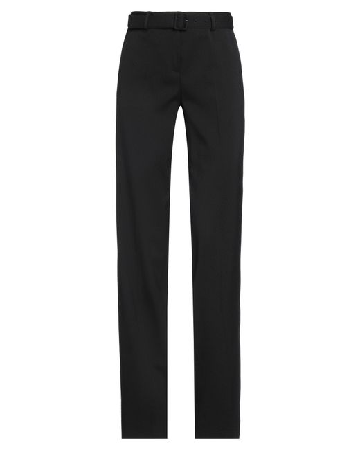 Lardini Black Pants Polyester, Wool, Elastane