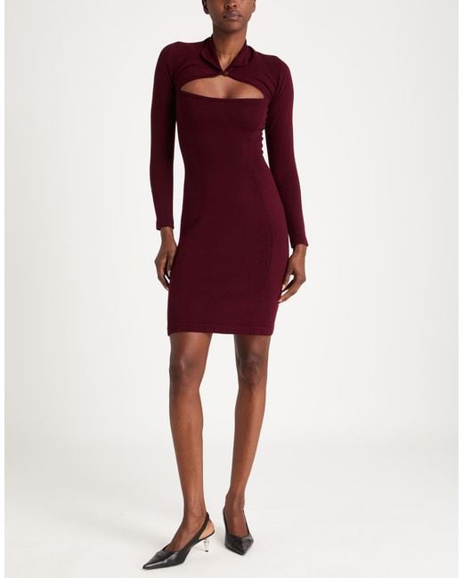 Vivienne Westwood Red Mini Dress Virgin Wool