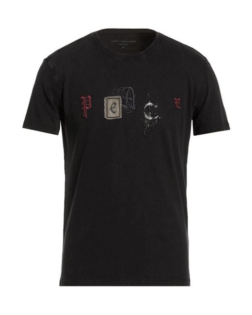 John Varvatos Black T-Shirt Organic Cotton for men