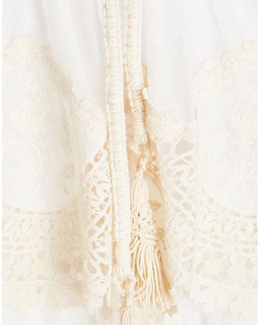 Robe longue Zimmermann en coloris White