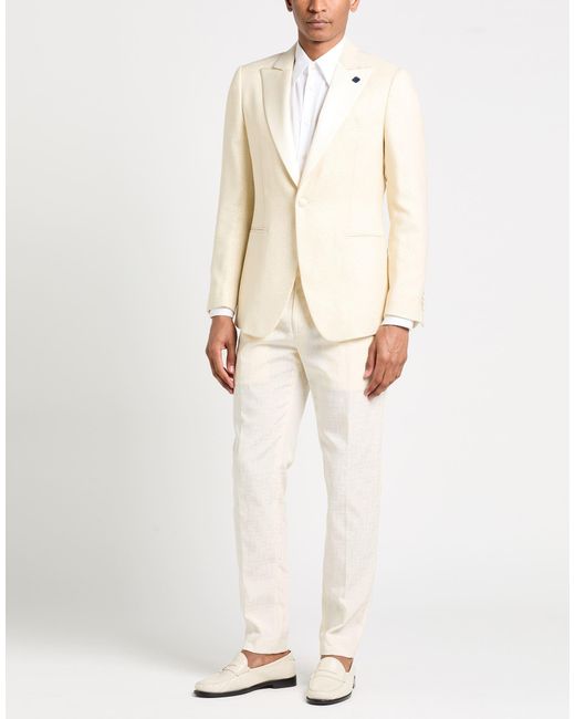 Lardini Natural Blazer Wool, Polyamide, Polyester for men