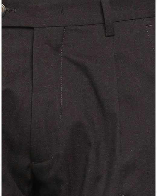 Messagerie Gray Luxe Fabrics Pants Polyester, Viscose, Wool, Elastane for men
