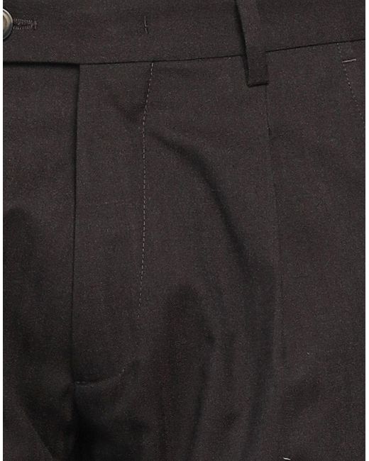Messagerie Gray Luxe Fabrics Pants Polyester, Viscose, Wool, Elastane for men