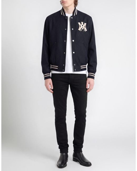 Amiri Blue Midnight Jacket Virgin Wool for men