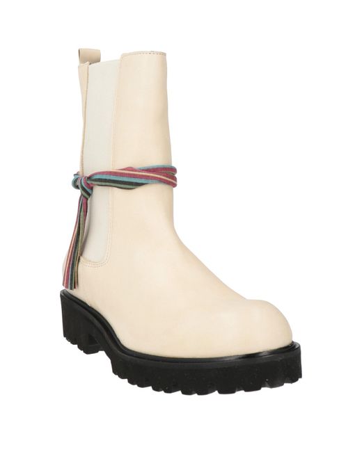 Felmini Natural Ankle Boots Leather