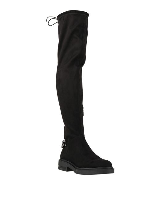 Liu Jo Black Boot Textile Fibers