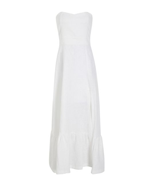 8 by YOOX White Long Dress