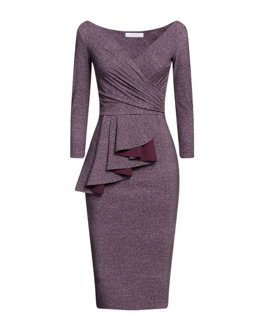 La Petite Robe Di Chiara Boni Purple Midi-Kleid