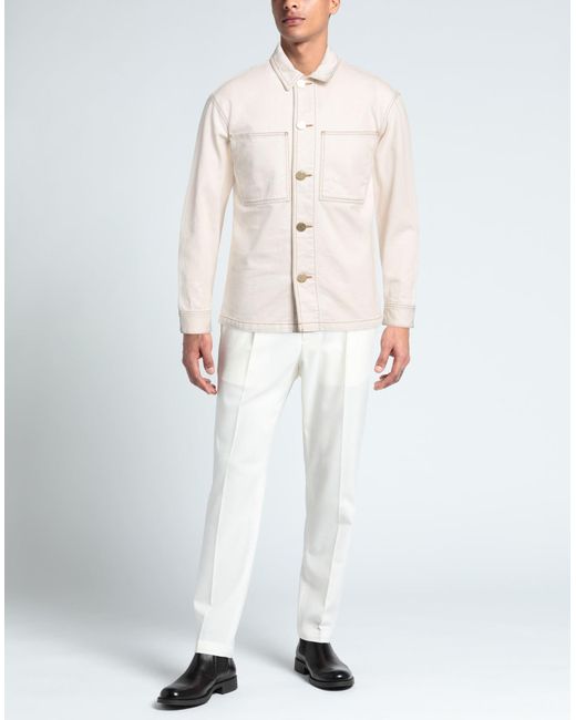 Emporio Armani Jeansjacke/-mantel in White für Herren