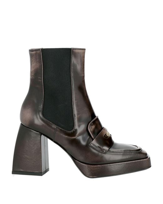 Pollini Black Ankle Boots