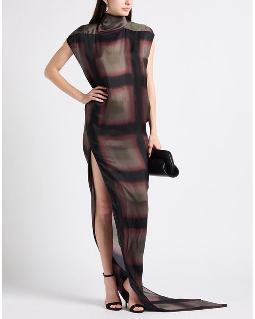 Rick Owens Brown Maxi Dress