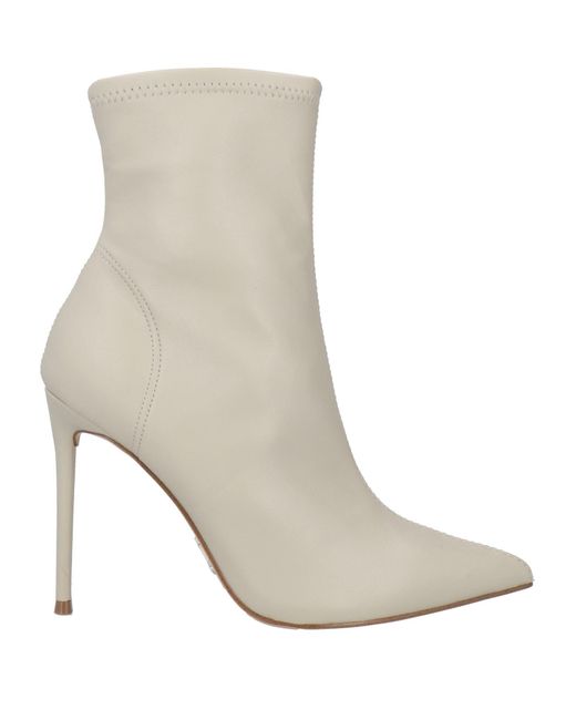 Steve Madden White Ankle Boots