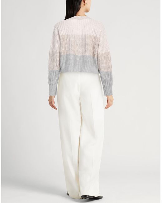 Peserico White Strickjacke