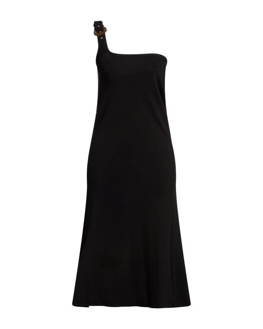 Versace Jeans Couture Black Midi Dress
