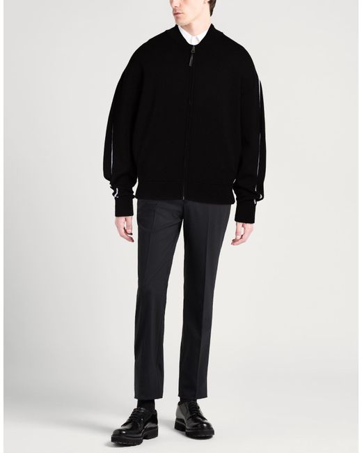 Givenchy Black Cardigan Wool, Polypropylene, Polyamide, Elastane for men