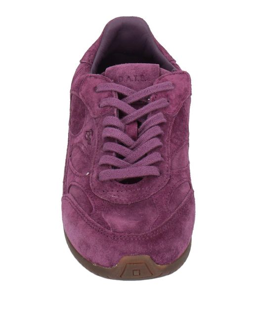 Date Purple Sneakers Leather