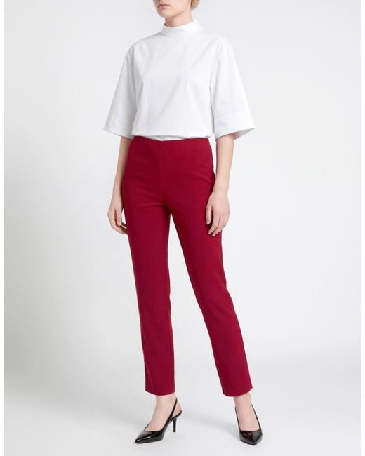 P.A.R.O.S.H. Red P.A.R.O..H. Pants Polyester, Elastane