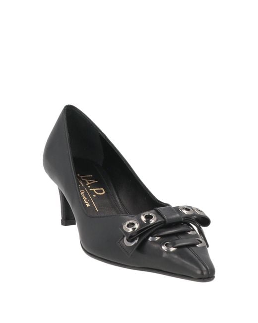 J.A.P. JOSE ANTONIO PEREIRA Black Pumps Leather