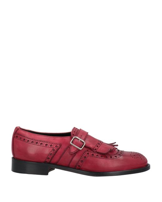RICHARD OWE'N Red Loafers Soft Leather