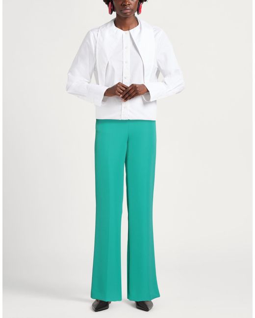 Liu Jo Green Pants Polyester, Elastane