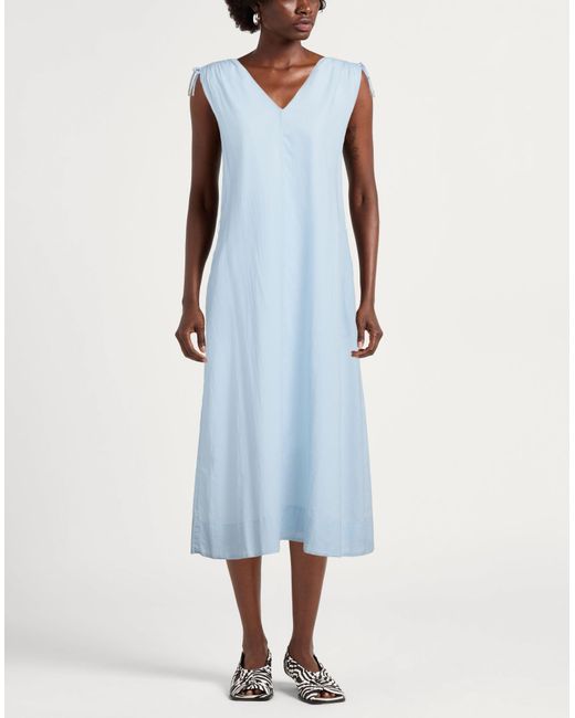 Peserico Blue Midi-Kleid