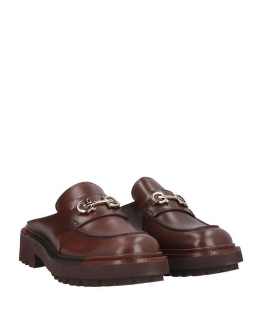 Ferragamo Brown Mules & Clogs