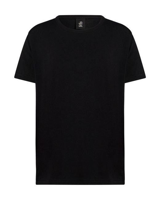 Thom Krom Black T-Shirt Cotton, Modal, Elastane for men