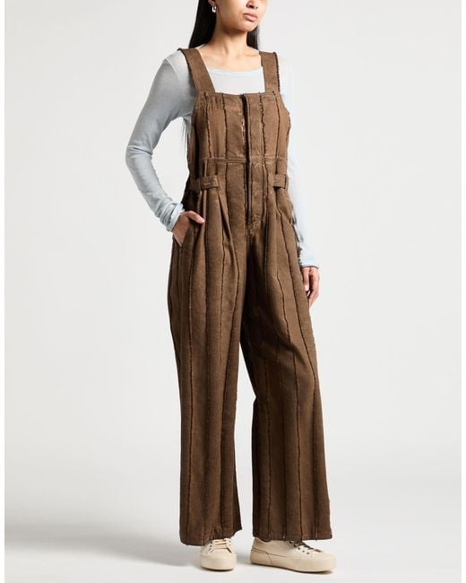 Uma Wang Brown Dungarees