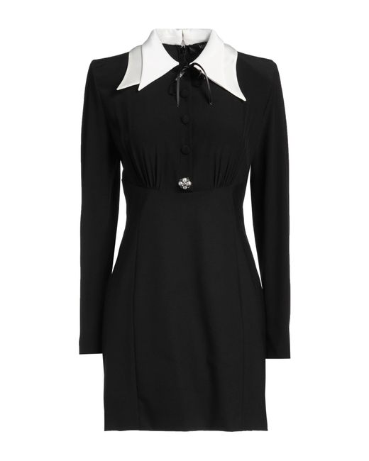 Versace Black Silk Mini Dress